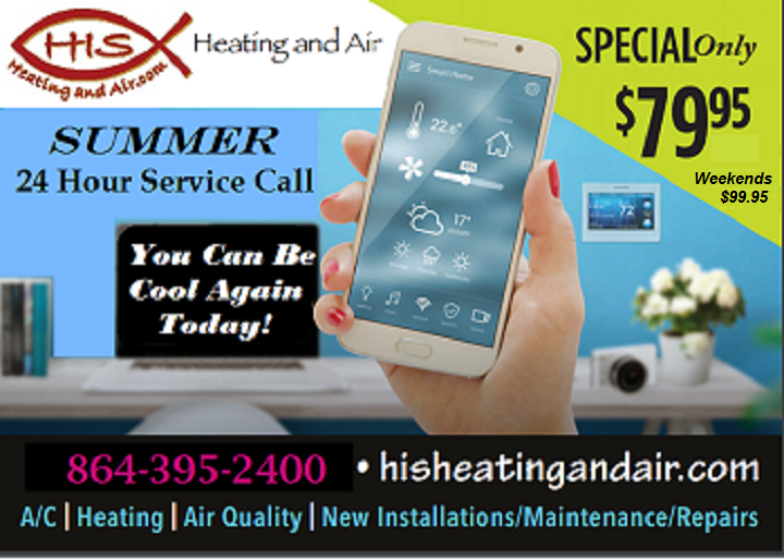 Summer Specials... His Heating & Air